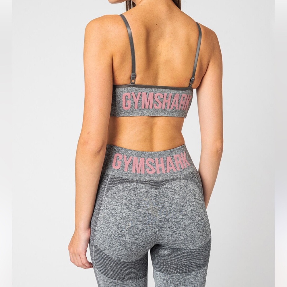 GREY PINK GYMSHARK SET